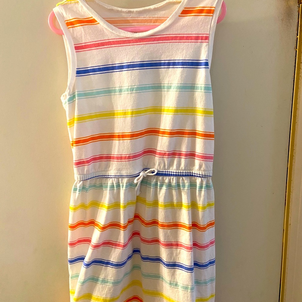 Girls Gap Size Medium Summer striped dress Cotton